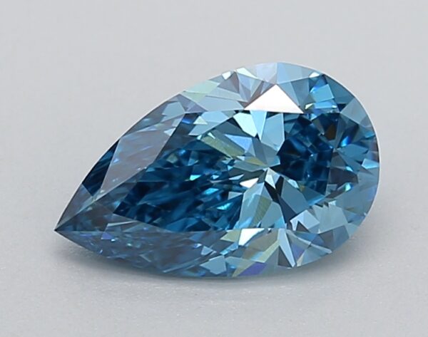 1.12 LGD Carat  FANCY VIVID BLUE Color VS1 PEAR Shape IGI