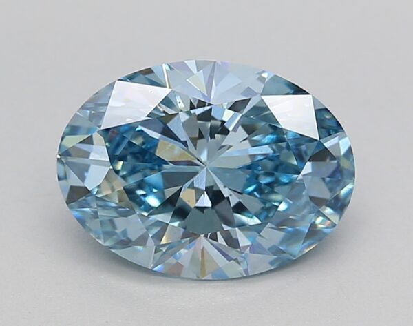 2.21 LGD Carat  FANCY VIVID BLUE Color VS1 OVAL Shape IGI