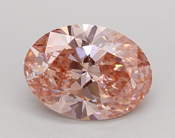 2.22 LGD Carat  FANCY VIVID PINK Color VS1 OVAL Shape IGI