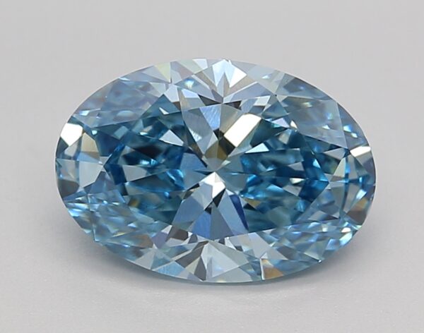 2.25 LGD Carat  FANCY VIVID BLUE Color VS1 OVAL Shape IGI