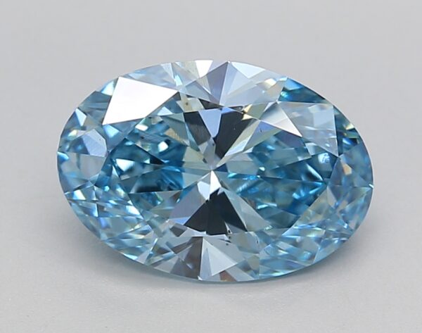 2.28 LGD Carat  FANCY VIVID BLUE Color VS1 OVAL Shape IGI