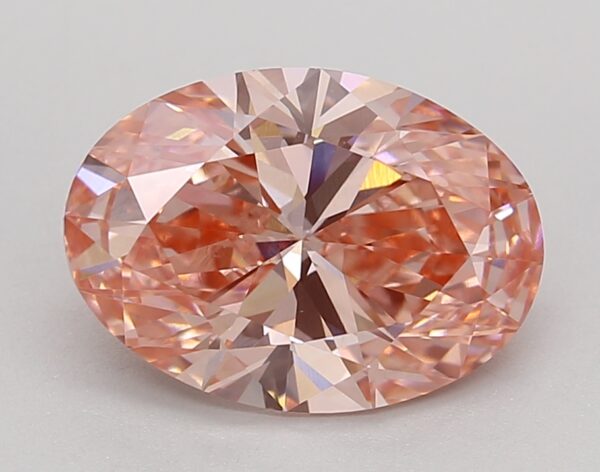 2.71 LGD Carat  FANCY VIVID PINK Color VVS2 OVAL Shape IGI