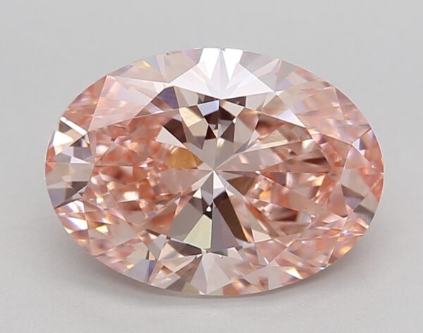 3.04 LGD Carat  FANCY INTENSE PINK Color VS1 OVAL Shape IGI