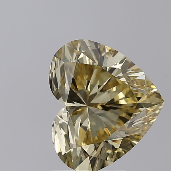 3.21 LGD Carat  FANCY INTENSE YELLOW Color VS1 HEART Shape IGI