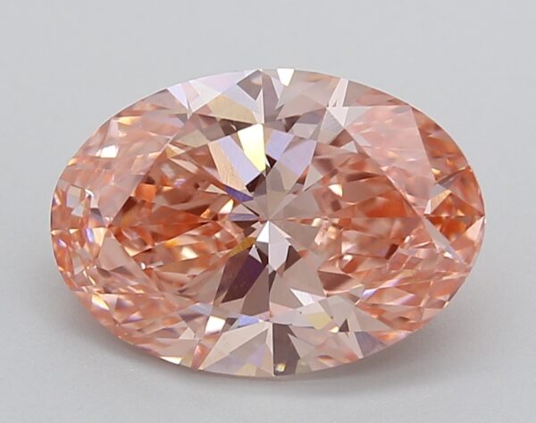 3.25 LGD Carat  FANCY VIVID PINK Color VS1 OVAL Shape IGI