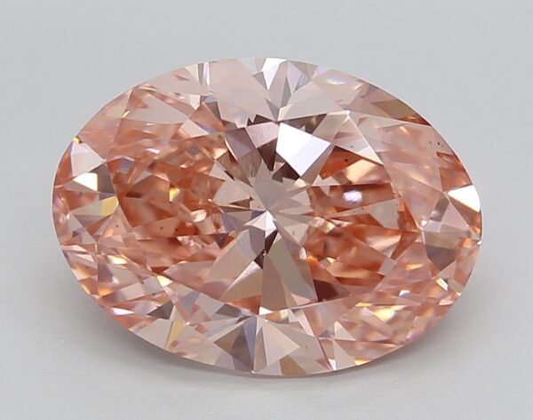 4.09 LGD Carat  FANCY VIVID PINK Color VS1 OVAL Shape IGI