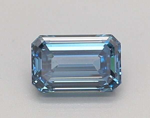 0.52 LGD Carat  FANCY INTENSE BLUE Color VS1 EMERALD Shape IGI