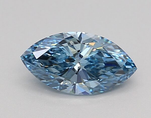 0.60 LGD Carat  FANCY VIVID BLUE Color VS1 MARQUISE Shape IGI