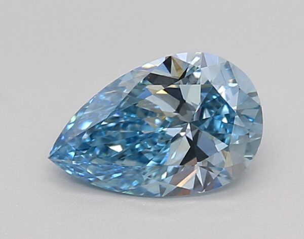 0.94 LGD Carat  FANCY VIVID BLUE Color VS2 PEAR Shape IGI