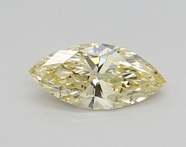 0.43 LGD Carat  FANCY INTENSE YELLOW Color SI1 MARQUISE Shape IGI