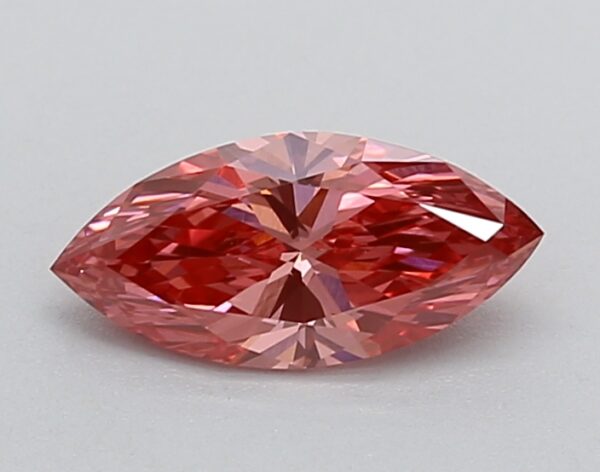 0.63 LGD Carat  FANCY VIVID PINK Color VVS2 MARQUISE Shape IGI