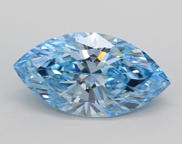 5.21 LGD Carat  FANCY VIVID BLUE Color VS1 MARQUISE Shape IGI