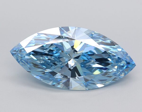 5.25 LGD Carat  FANCY VIVID BLUE Color VS1 MARQUISE Shape IGI