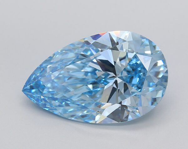 5.22 LGD Carat  FANCY VIVID BLUE Color VVS2 PEAR Shape IGI