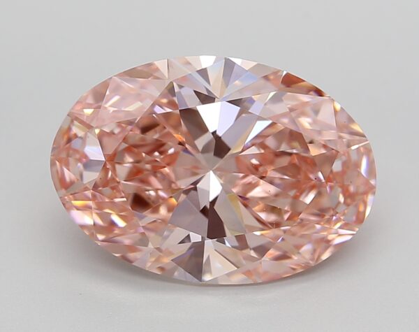 5.23 LGD Carat  FANCY VIVID PINK Color VS1 OVAL Shape IGI