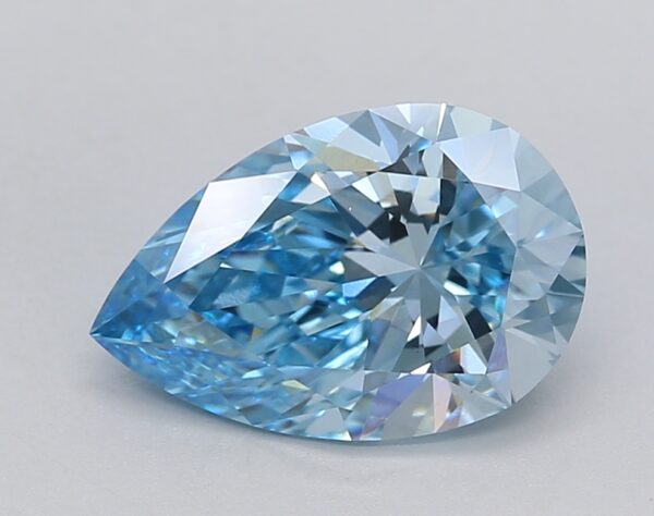 2.42 LGD Carat  FANCY VIVID BLUE Color VS1 PEAR Shape IGI