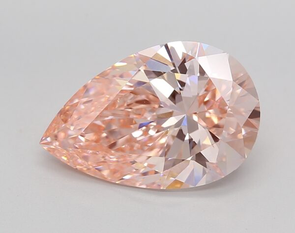 5.03 LGD Carat  FANCY VIVID PINK Color VVS2 PEAR Shape IGI