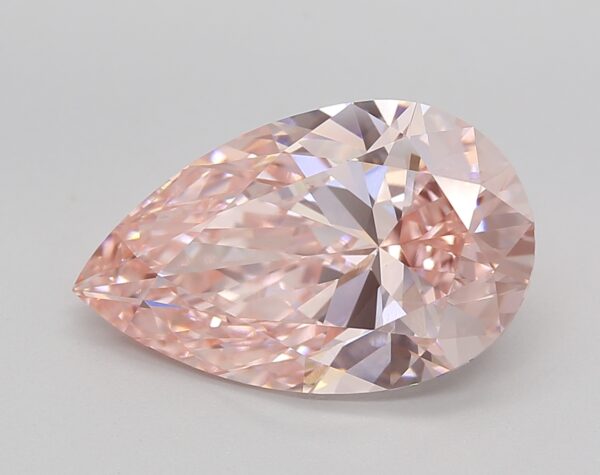 5.03 LGD Carat  FANCY VIVID PINK Color VVS2 PEAR Shape IGI