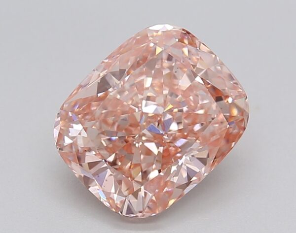 2.54 LGD Carat  FANCY VIVID PINK Color VS1 CUSHION Shape IGI