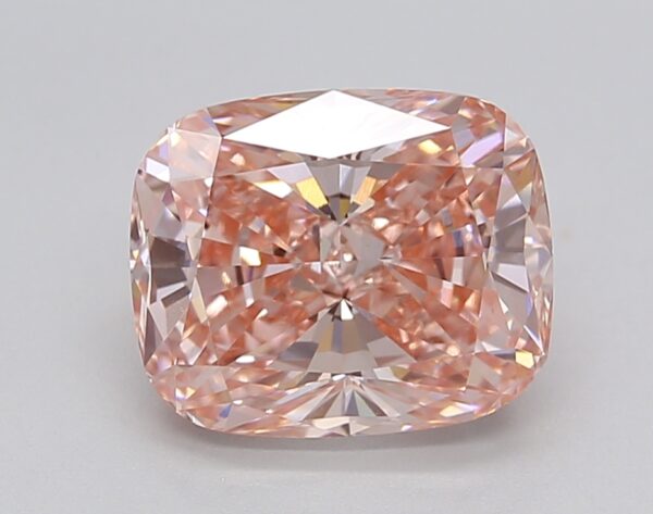 2.77 LGD Carat  FANCY VIVID PINK Color VS1 CUSHION Shape IGI