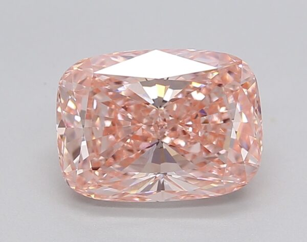 2.41 LGD Carat  FANCY VIVID PINK Color VS1 CUSHION Shape IGI