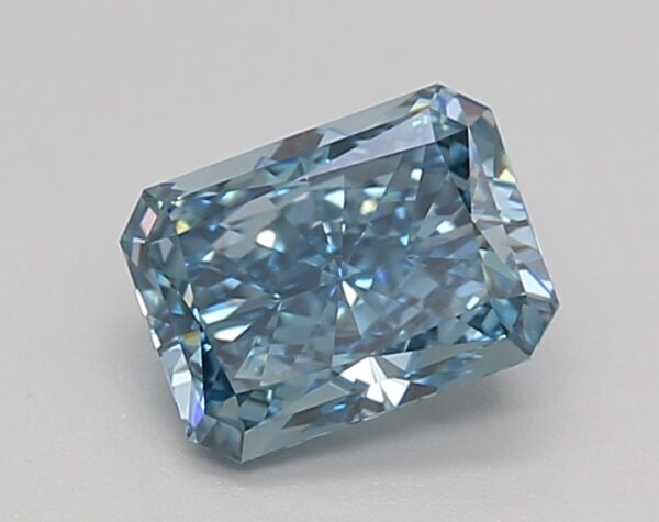 1.08 LGD Carat  FANCY VIVID BLUE Color VVS2 RADIANT Shape IGI