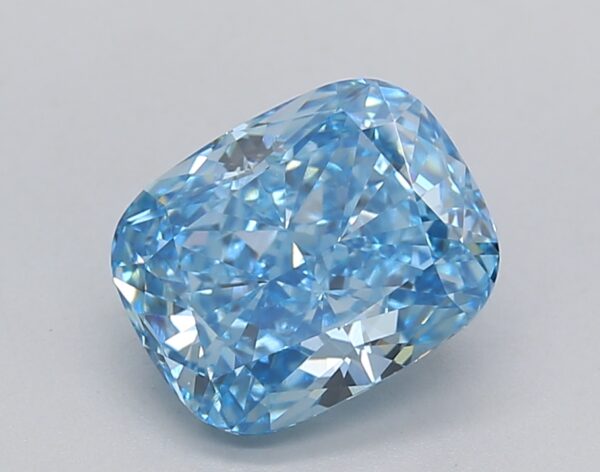 2.21 LGD Carat  FANCY VIVID BLUE Color VS1 CUSHION Shape IGI