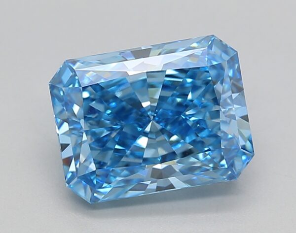 2.70 LGD Carat  FANCY VIVID BLUE Color VS1 RADIANT Shape IGI