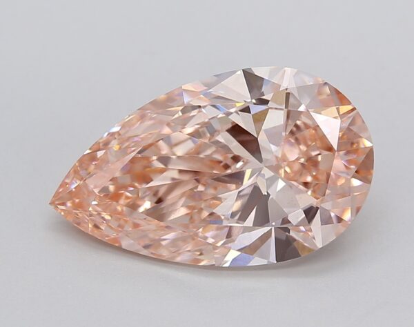 5.20 LGD Carat  FANCY VIVID PINK Color VS1 PEAR Shape IGI