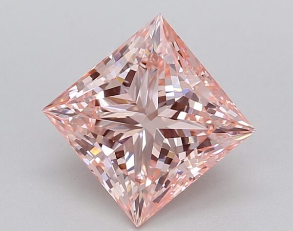 2.40 LGD Carat  FANCY INTENSE PINK Color VS1 PRINCESS Shape IGI