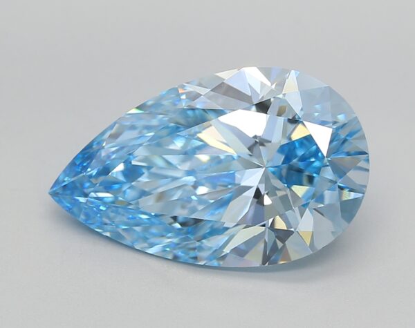 5.02 LGD Carat  FANCY VIVID BLUE Color VVS2 PEAR Shape IGI