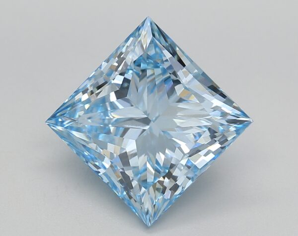 5.22 LGD Carat  FANCY INTENSE BLUE Color VS1 PRINCESS Shape IGI