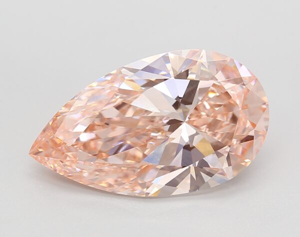 5.02 LGD Carat  FANCY VIVID PINK Color VVS2 PEAR Shape IGI