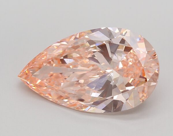 5.01 LGD Carat  FANCY VIVID PINK Color VS2 PEAR Shape IGI