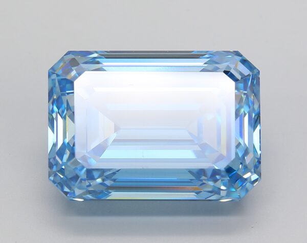 15.02 LGD Carat  FANCY VIVID BLUE Color VS1 EMERALD Shape IGI