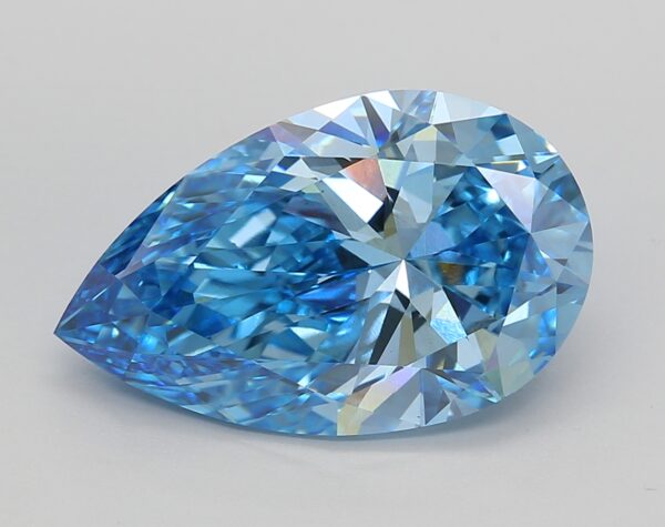 5.22 LGD Carat  FANCY VIVID BLUE Color VS1 PEAR Shape IGI