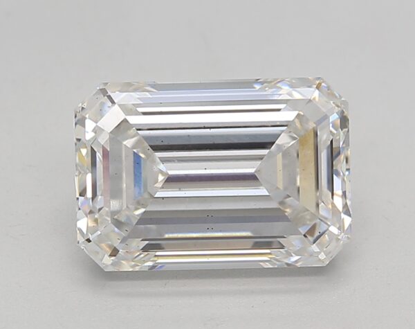 3.63 LGD Carat  F Color SI1 EMERALD Shape GIA